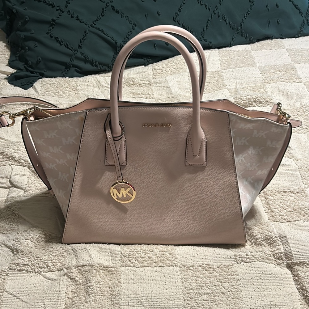 Michael Kors Blush and Cream Satchel